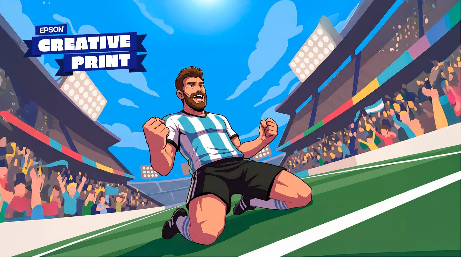 Epson Creative Print — WebApp multi-idioma para el Mundial, edición de imágenes y figuritas con IA